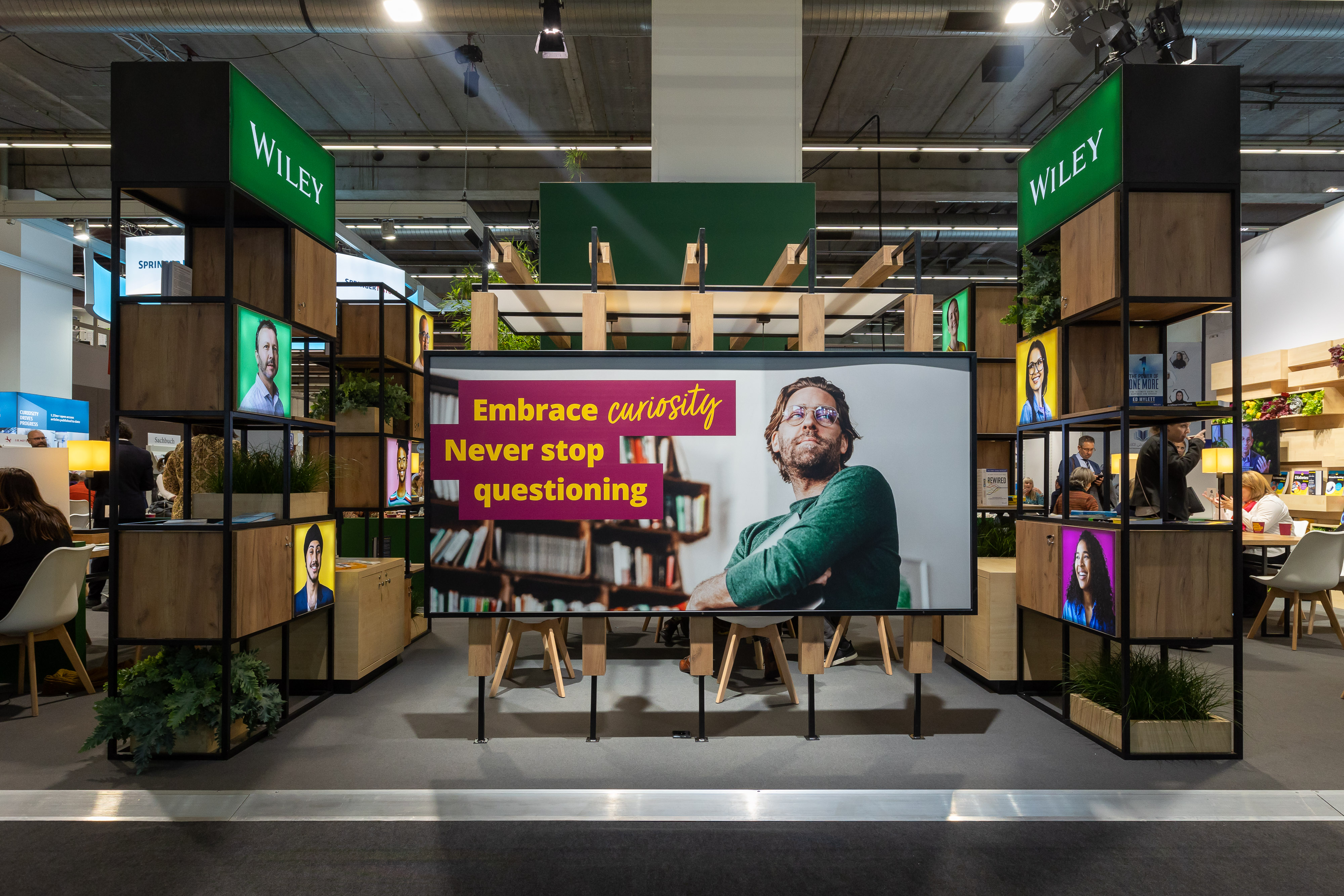 Image of Wiley booth at the Frankfurt Book Fair