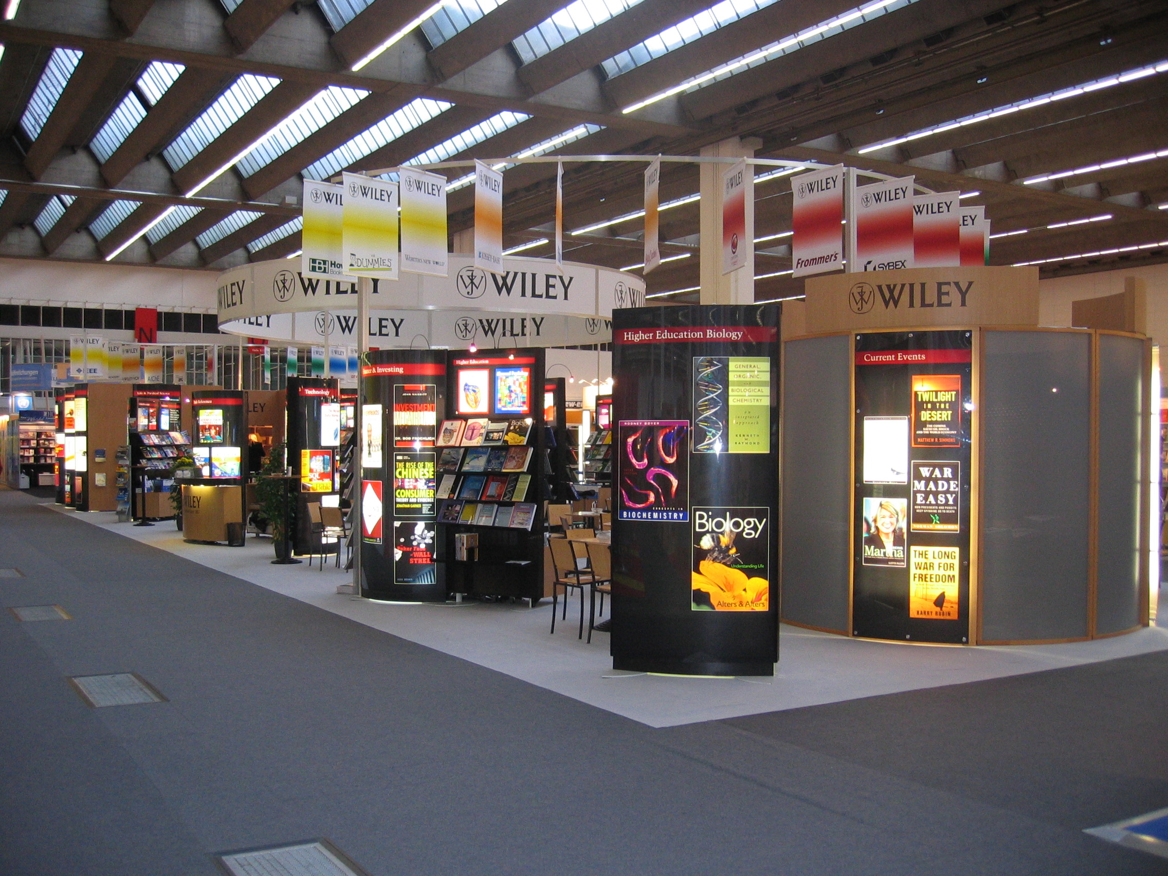 The Wiley Stand at the 2005 Frankfurt book fair