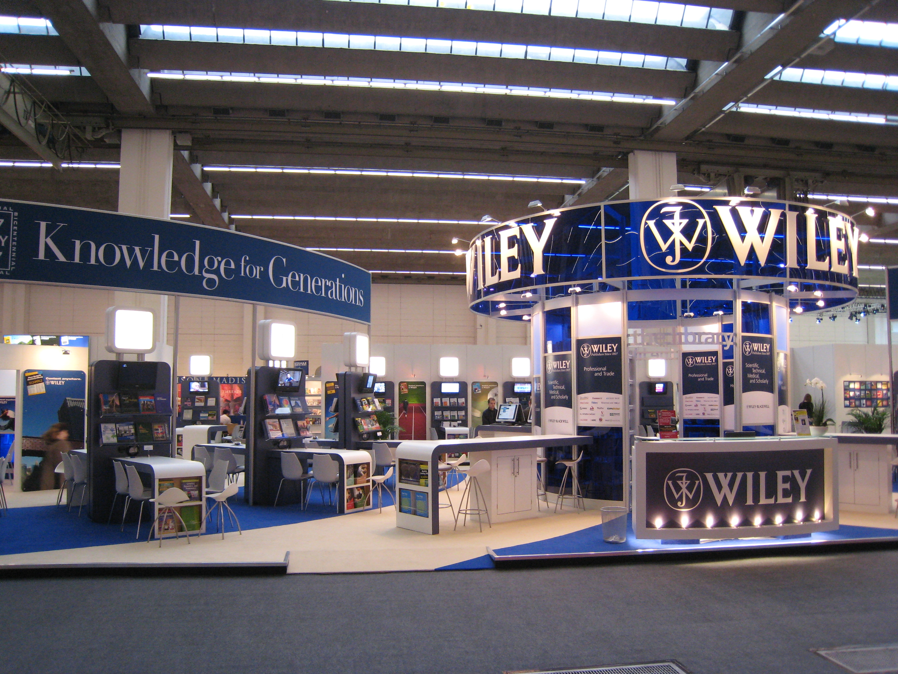 The Wiley Stand at the 2007 Frankfurt book fair