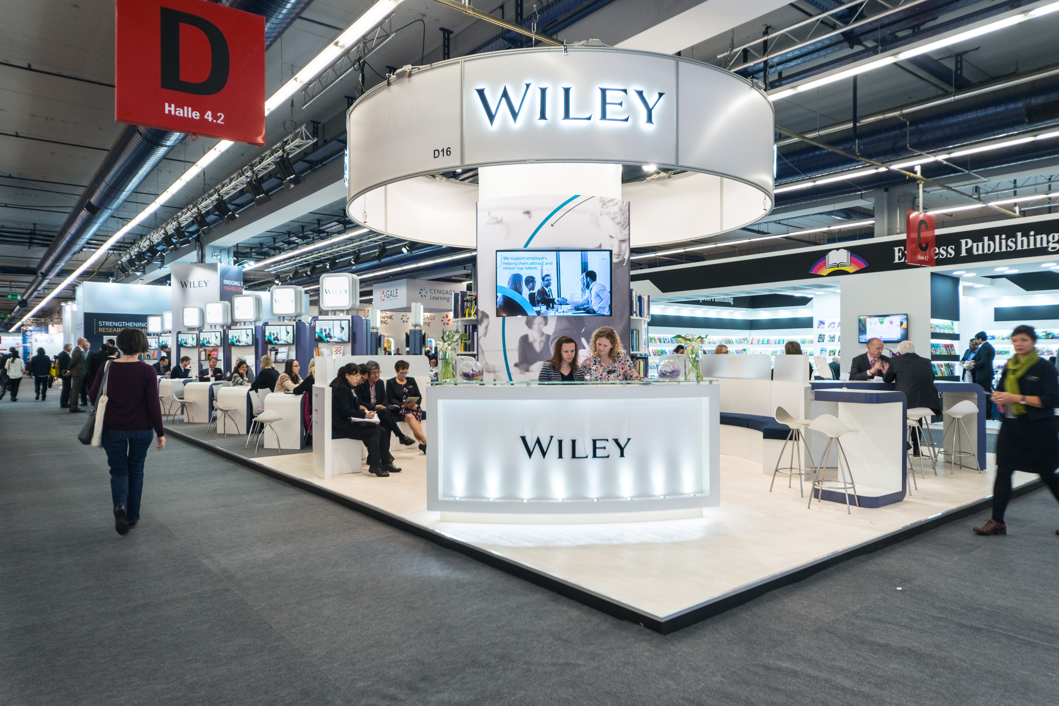 The Wiley Stand at the 2016 Frankfurt book fair