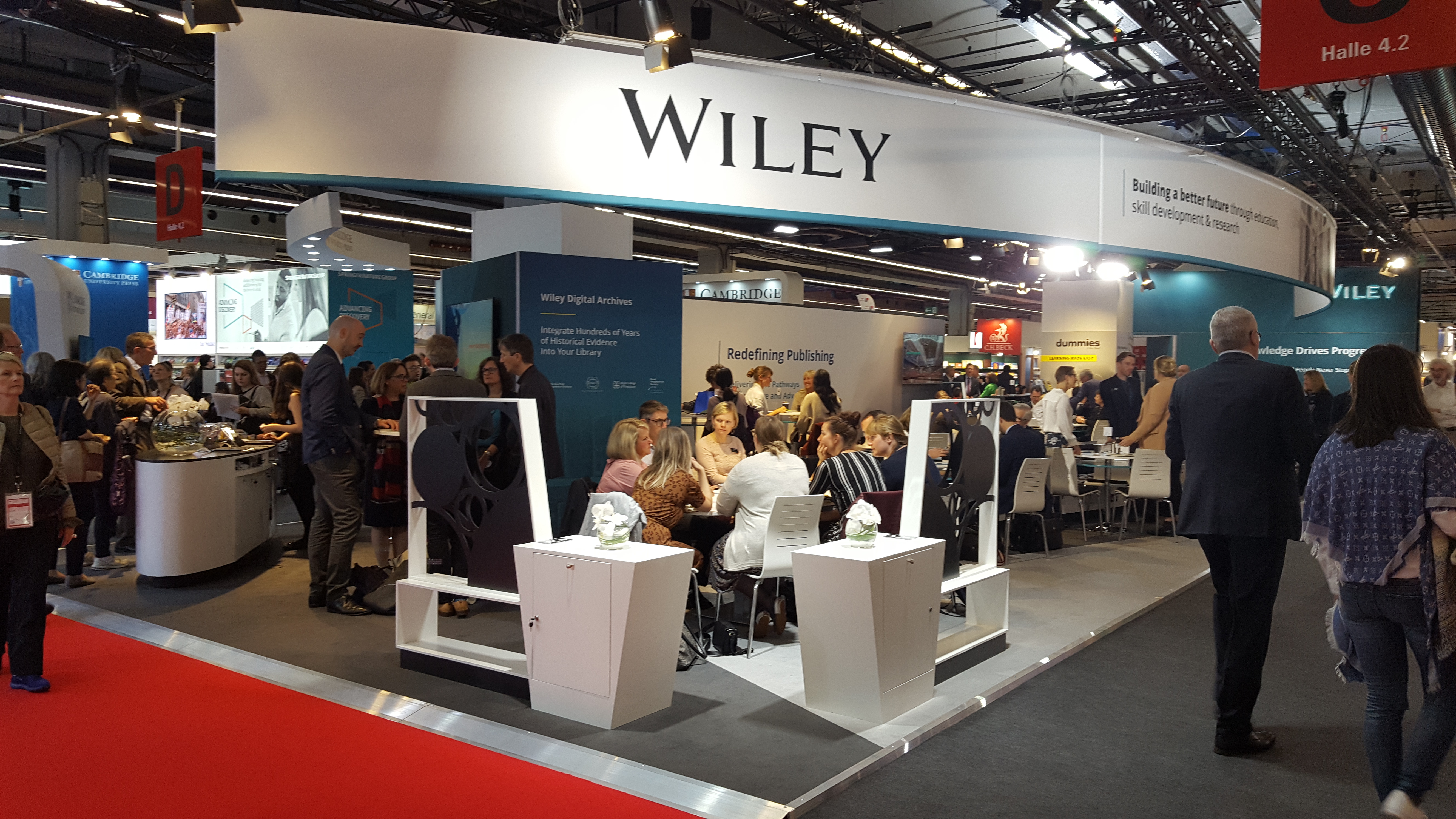 The Wiley Stand at the 2019 Frankfurt book fair